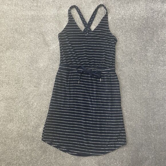 Soma Dresses & Skirts - Soma Wknd Dress Womens XS Blue White Striped Terrycloth Sleeveless Tank Bamboo